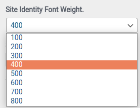 Choose the appropriate font weight