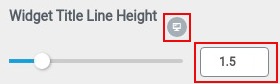 widget title line height