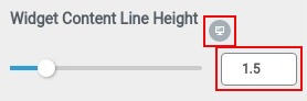 widget content line height