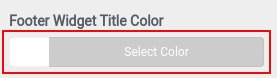 select widget title color