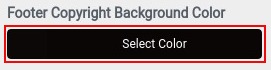 select color for footer copyright background
