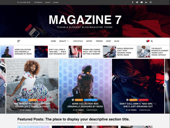 magazine7 wordpress theme
